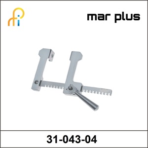 MAR PLUS BABY-FINOCHIETTORIB RETRACTOR, ALU.BLADES 15X15 MM, SPREADING 75 MM120 MM, 4 3/4 TOTAL LENGTH
