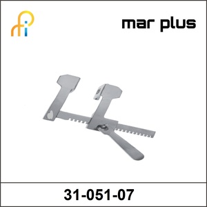 MAR PLUS FINOCHIETTO-HAIGHT THORACIC RETRACTORALUM., BLADES 28X30 MM, SPREADING 100 MM175 MM, 7 TOTAL LENGTH