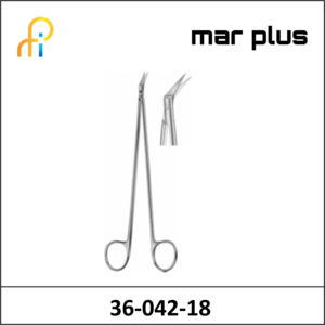 MAR PLUS DIETRICH VESSEL SCISSORS 45DG 180MM