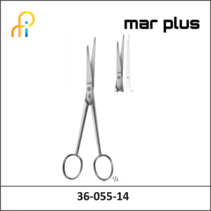 MAR PLUS VESSEL SCISSORS W/PROBE PT BLD 145MM