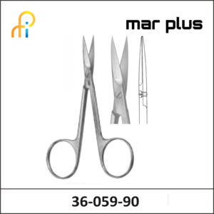 MAR PLUS IRIS SCISSORS STR S/S 90MM
