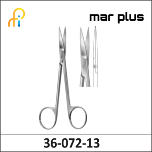 MAR PLUS SUTURE SCISSORS STR S/S 130MM