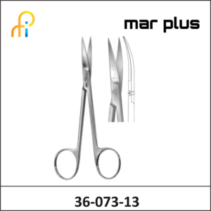 MAR PLUS SUTURE SCISSORS CVD S/S 130MM