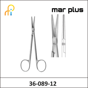 MAR PLUS GORNEY SCISSORS STR SERR B/B 125MM
