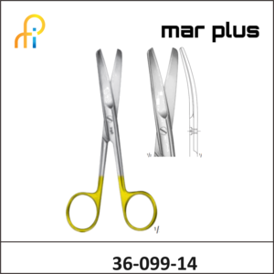 MAR PLUS DUROTIP SCISSORS W/W-CUT CVD.145MM