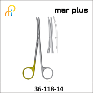 MAR PLUS TC SUTURE WAVECUT SCISSORS CVD 145MM