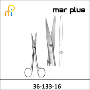 MAR PLUS INCISION SCISSORS 1 SERRS/BSTR165MM