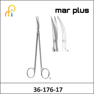 MAR PLUS DEBAKEY ARTERIOTOMY SCISSORS CVD 175MM