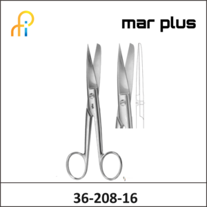 MAR PLUS ABDOMINAL SCISSORS STR S/B 160MM