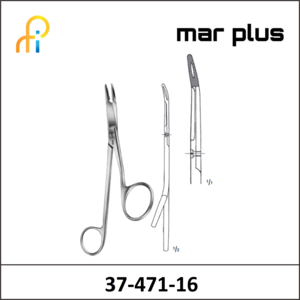 MAR PLUS GILLIES NEEDLE HOLDER/SCISS SERR160MM